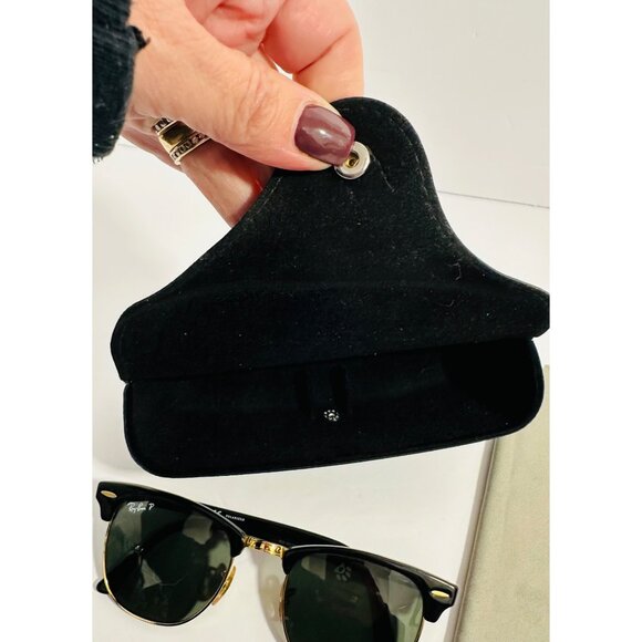 Ray-Ban Clubmaster RB 3016 Classic Polarized Sunglasses Italy W/Case & Cleaning - Picture 9 of 16